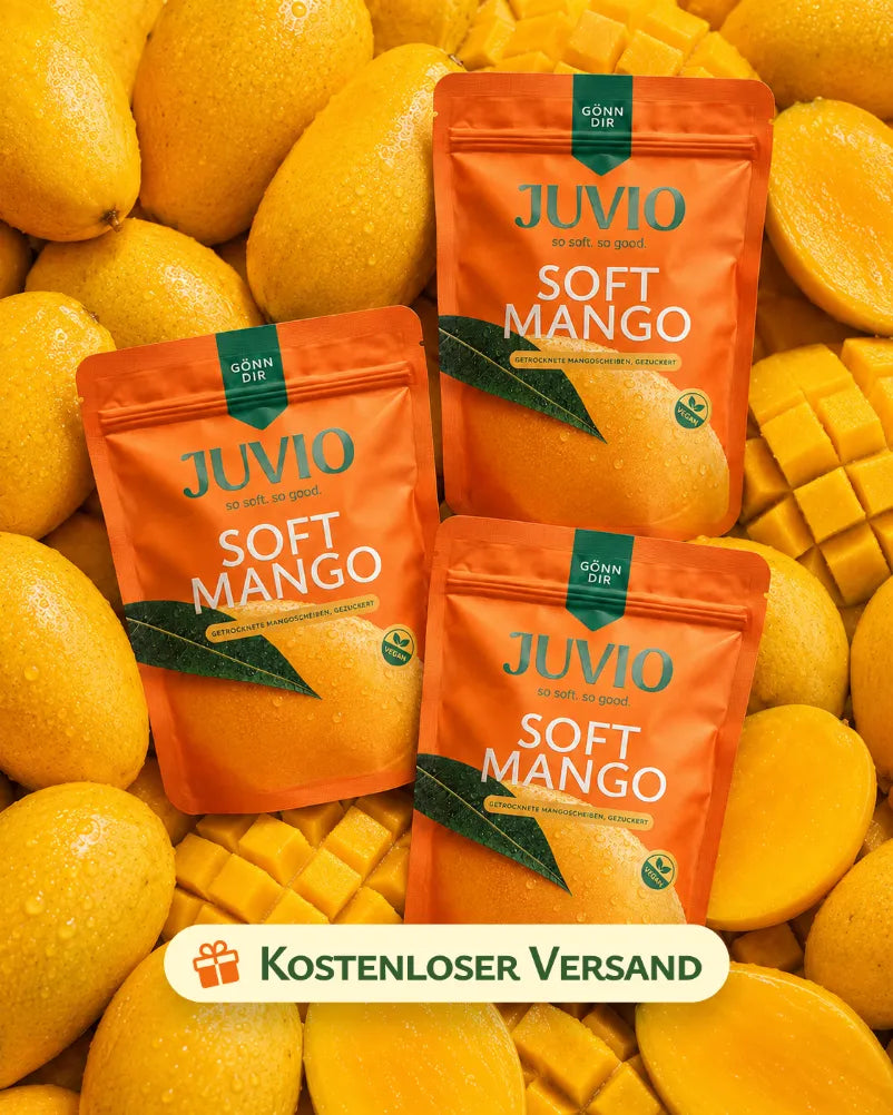 JUVIO weiche Mangoscheiben Produktansicht